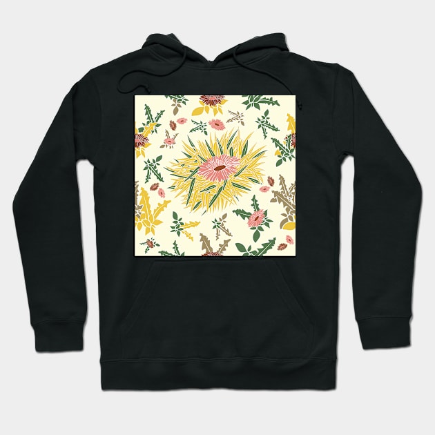 Floral Weeds Hoodie by sarakaquabubble